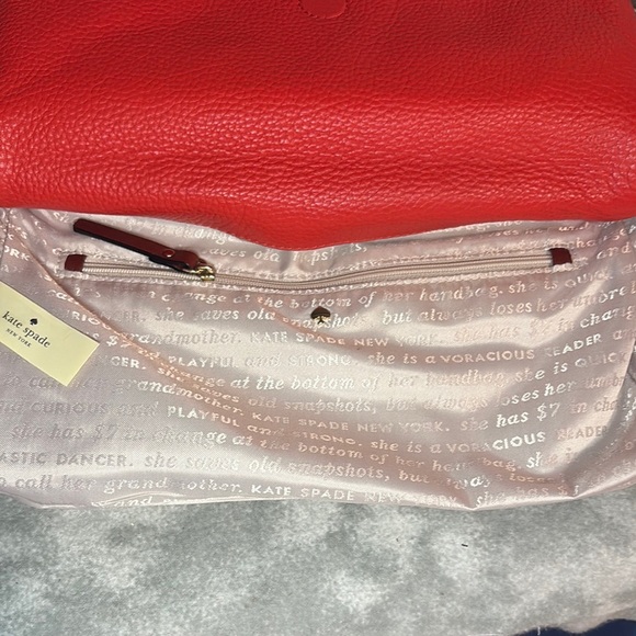 Kate Spade Stripe Crossbody Bag w/ Storybook Lining EUC - Picture 12 of 14